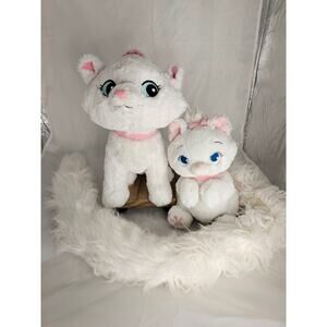 Aristocats Marie Cat Long Tail Boa AND Baby Marie Plush Animal Disney Parks Exc